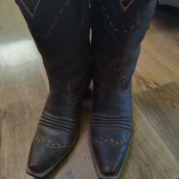 Women's Ariat Western Leather Boots - Brown Size 8B - Picture 6 of 8